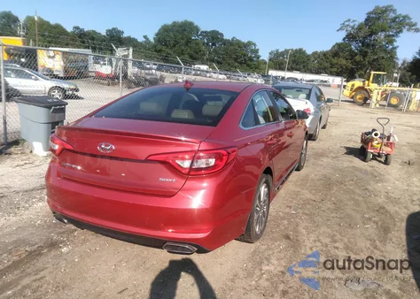 2017 Hyundai Sonata Sport из США, поврежденный, VIN 5NPE34AF5HH443783